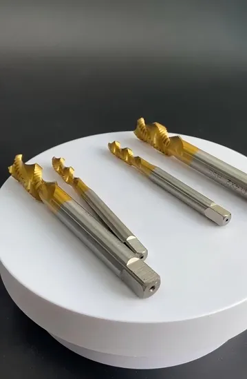 Wholesale Tapping Threading Tools Helical Taps Stainless Steel Machine Taps DIN371 DIN376 Tin Coated Metric Coarse HSS Spiral Fluted Taps for Blind Hole
